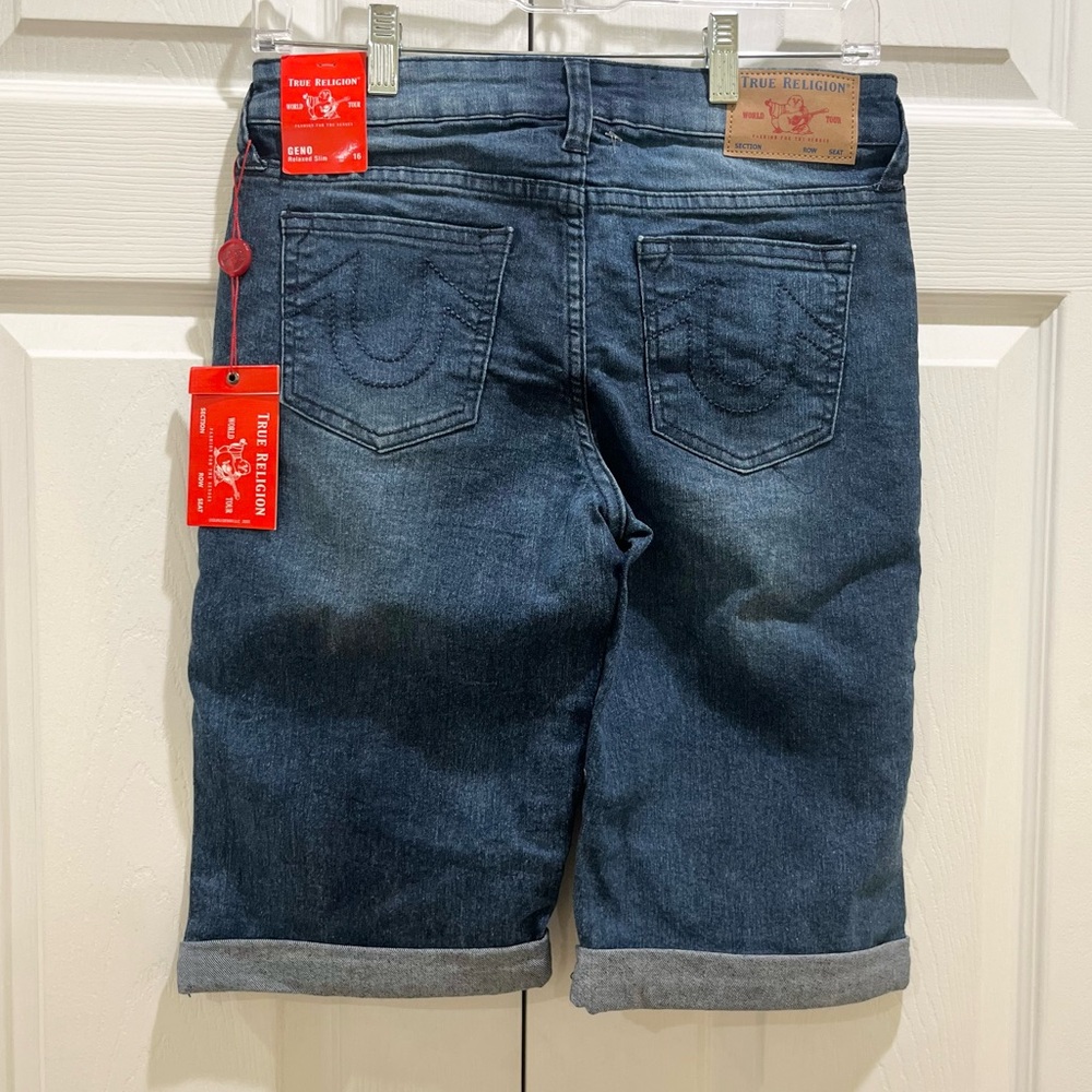 True Religion Bermuda Shorts Blue 16